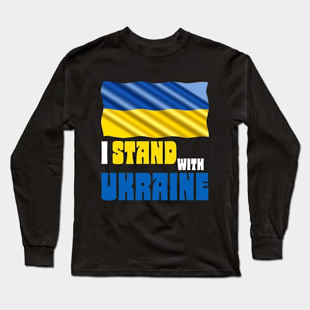 Ukraine trident Ukraine flag Ukrainian flag Ukraine Long Sleeve T-Shirt by Darwish